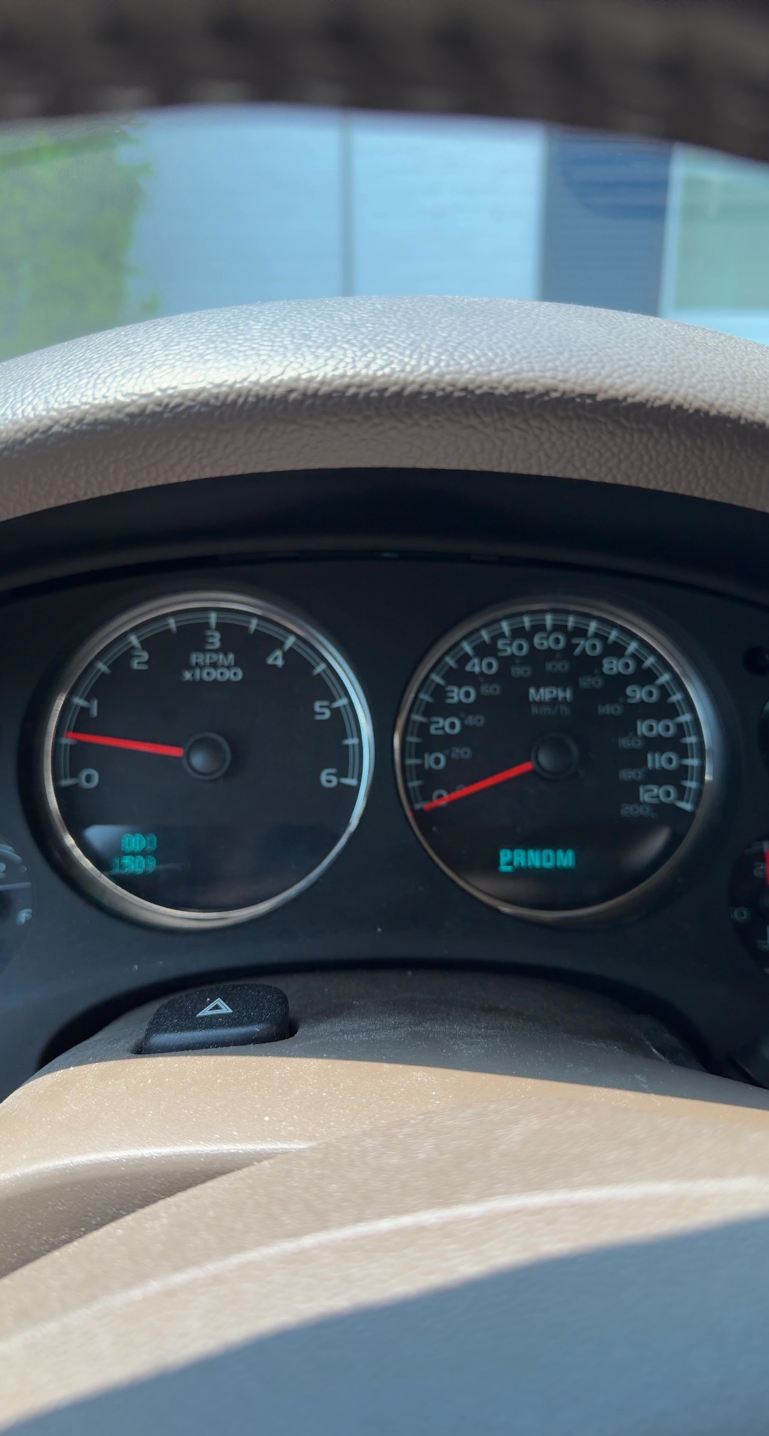Instrument cluster at inspection